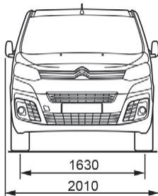 CITROEN Jumpy 3 (2016-2023) - Dimensions (en mm) - 2