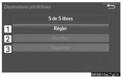 TOYOTA Rav4 (2016) - Définition des destinations prédéfinies - 1