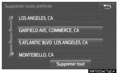 TOYOTA Rav4 (2016) - Suppression de ROUTES préférées - 1