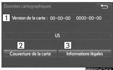 TOYOTA Rav4 (2016) - Version de la BASE de données cartographiques et ZONE de couverture - 2