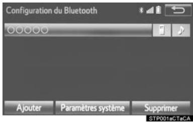 TOYOTA Rav4 (2016) - Écran “configuration du bluetooth* - 1