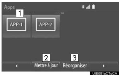 TOYOTA Rav4 (2016) - Appuyez sur le bouton "APPS". - 2