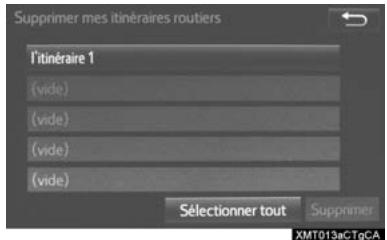 TOYOTA Rav4 (2016) - Suppression d'itinéraires personnels - 1