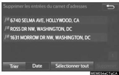 TOYOTA Rav4 (2016) - Suppression des ENTRES du CARNET d'adresses - 1