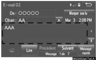 TOYOTA Rav4 (2016) - Composition d'un NUMERO contenu dans unmessage - 1