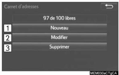 TOYOTA Rav4 (2016) - Définition du CARNET d'adresses - 1