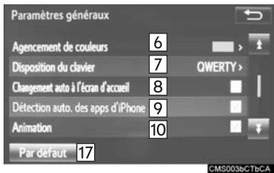 TOYOTA Rav4 (2016) - Écran des paramètres généraux - 2