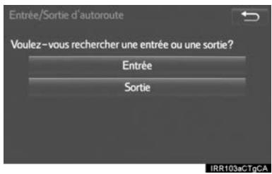 TOYOTA Rav4 (2016) - Recherche par ENTREE/ SORTIE d'autoroute - 1