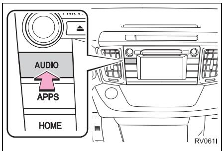 TOYOTA Rav4 (2016) - Selection d'une SOURCE AUDIO - 1