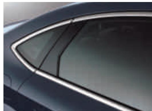 FORD Mondeo 3 (2010-2014) - Vitres laterales avec moulures chromées - 3
