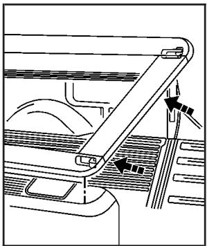CHEVROLET Silverado (2006) - Couvercle du compartiment de rangement de toit - 4
