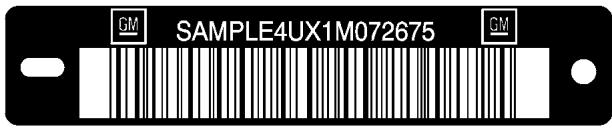 CHEVROLET Silverado (2006) - Numéro d'identification du véhicule (NIV) - 1