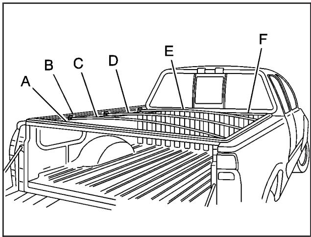 CHEVROLET Silverado (2006) - Couvercle du compartiment de rangement de toit - 2