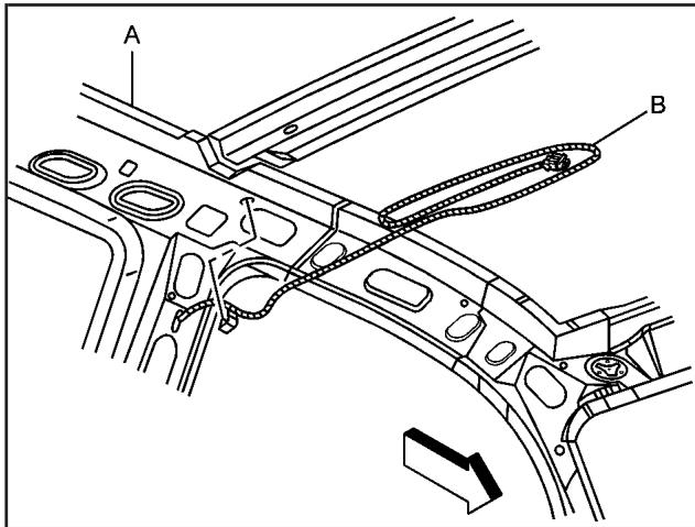 CHEVROLET Silverado (2006) - Dispositions pour la lampe d'urgence de toit du véhicule - 1
