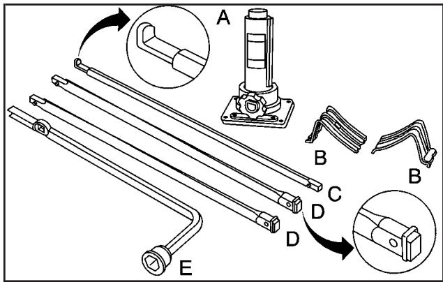 CHEVROLET Silverado (2006) - Dépose d'un pneu crevé et installation du pneu de rechange - 1