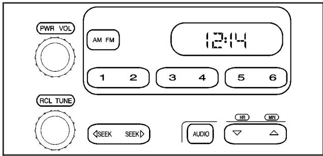 CHEVROLET Silverado (2006) - Réglage de l'heure sur les autoradios avec système RDS - 1