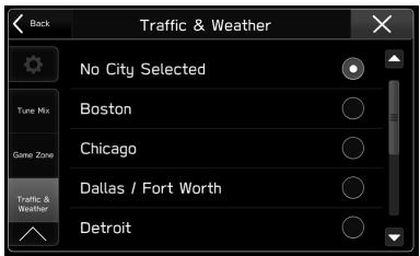 SUBARU BRZ (2020) - RéGLAGE DU TRAFIC ET MÉTEO - 1