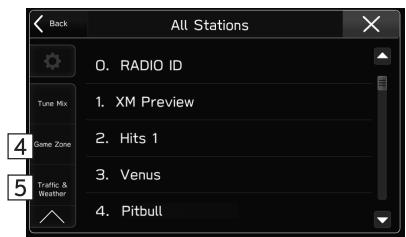 SUBARU BRZ (2020) - SELECTION D'UN CANAL DANS LA LISTE - 2