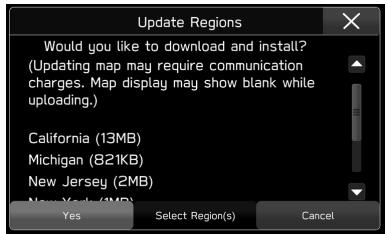 SUBARU BRZ (2020) - INSTALLATION DES DONNÉES DE MISE À JOUR CARTOGRAPHIQUE - 2