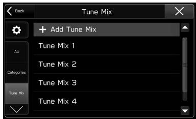 SUBARU BRZ (2020) - Sélectionnez sur l'écran «Tune Mix (Tune Mix)». - 1