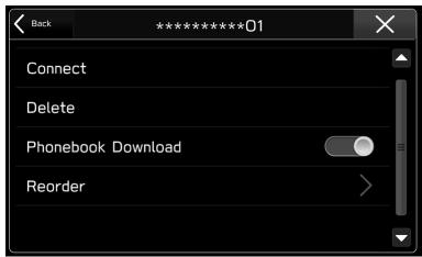 SUBARU BRZ (2020) - CONNECTER OU DECONNECTER UN TÉLÉPHONE/PÉRIPHÉRIQUE Bluetooth - 2