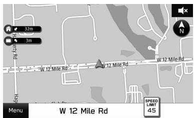 SUBARU BRZ (2020) - Vérifiez que la carte de la position actuelle est affichée. - 1