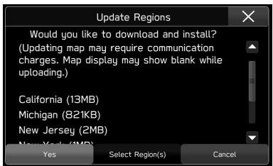 SUBARU BRZ (2020) - MISE À JOUR MANUELLE DES DONNÉES CARTOGRAPHIQUES AU MOYEN DU Wi-Fi - 4