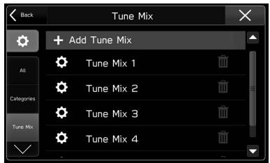 SUBARU BRZ (2020) - Sélectionnez sur l'écran «Tune Mix (Tune Mix)». - 2