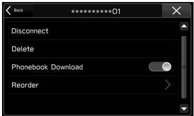 SUBARU BRZ (2020) - SUPPRESSION DES TÉLÉPHONES/PERIPHÉRIQUES Bluetooth - 2