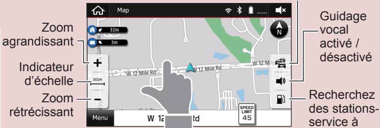 SUBARU BRZ (2020) - ÉCRAN «Map (Carte)» - 3