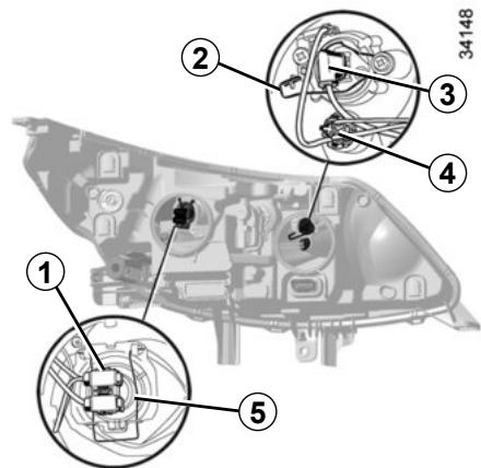 RENAULT Latitude Phase 2 (2013-2015) - PROJECTEURS LAMPES HALOGENES : remplacement des LAMPES (1/2) - 2