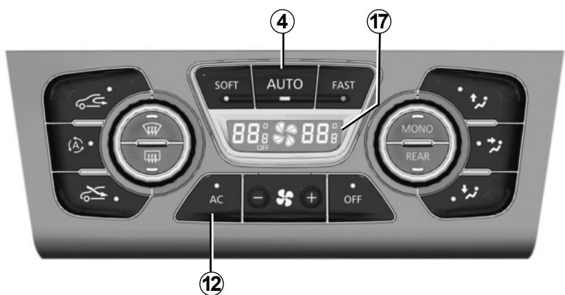 RENAULT Latitude Phase 2 (2013-2015) - Réglage de la température d'air arrêté depuis l'arrière (selon véhicule) - 1