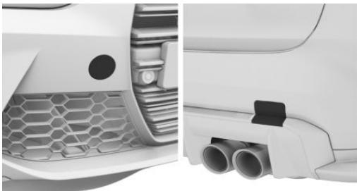BMW M3 (2023) - Filetage pour anneau de remorquage - 1