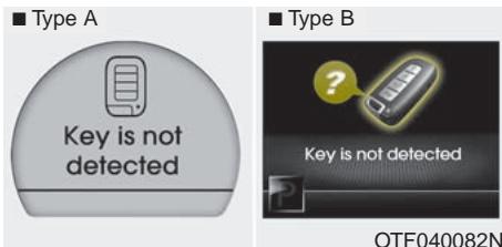 KIA Optima 2012 - Avertissements à l'ACL (si équipé) Key is not in vehicle (La clé n'est pas dans le vehicule) - 3
