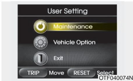 KIA Optima 2012 - Vidange d'huile (permutation des pneus) requisite - 2