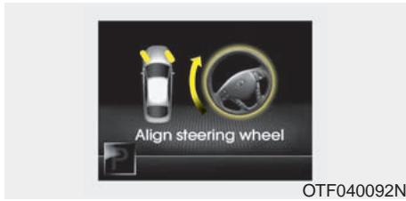 KIA Optima 2012 - Align steering wheel (Redressez le volant) - 1