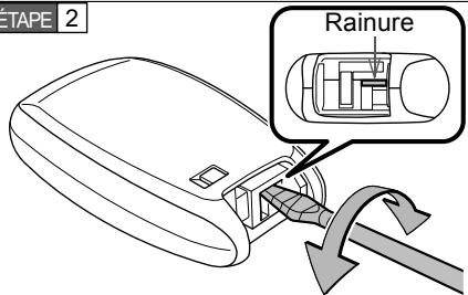 SUBARU BRZ (2016) - ■ Remplacement de la pile (vehicules équipés d'un système d'accès mains libres avec démarrage à bouton-poussoir) - 2