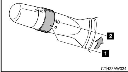 SUBARU BRZ (2016) - 2-3. Fonctionnement de l'éclairage et des essuie-glaces de pare-brise   Déselecteur d'antibrouillards* - 2