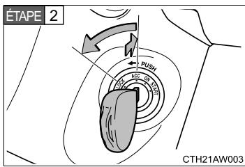 SUBARU BRZ (2016) - Passage de la clé de la position "ACC" à "LOCK" - 1