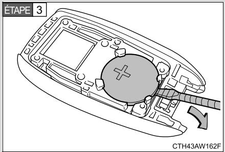 SUBARU BRZ (2016) - ■ Remplacement de la pile (vehicules équipés d'un système d'accès mains libres avec démarrage à bouton-poussoir) - 3