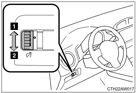 SUBARU BRZ (2016) - Commande d'éclairage du tableau de bord - 1