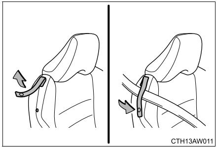 SUBARU BRZ (2016) - Guide de la ceinture de sécurité avant - 1