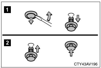 SUBARU BRZ (2016) - Retrait et installation des clips de l'habillage du coffre et du panneau de hayon du coffre - 1