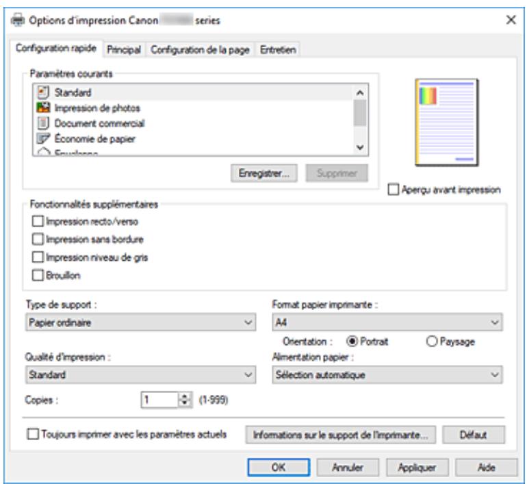 CANON TS7400series - Description du pilote d'imprimante - 1
