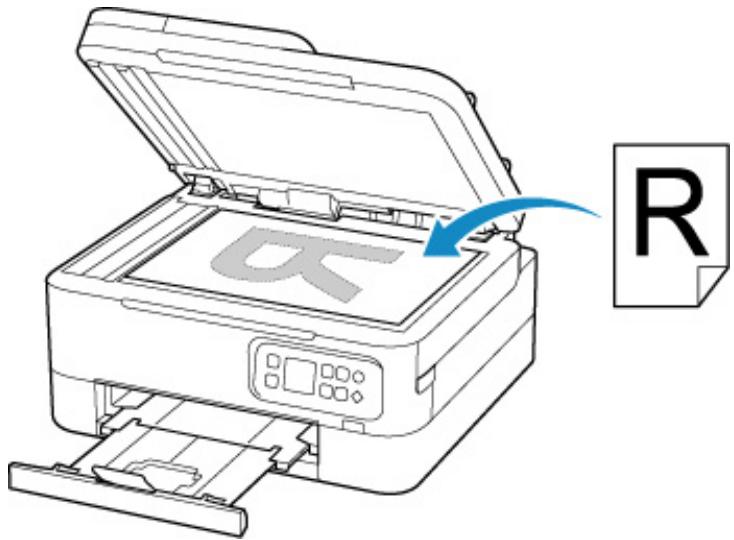 CANON TS7400series - Chargement de documents, de photos ou de livres sur la vitre d'exposition - 1