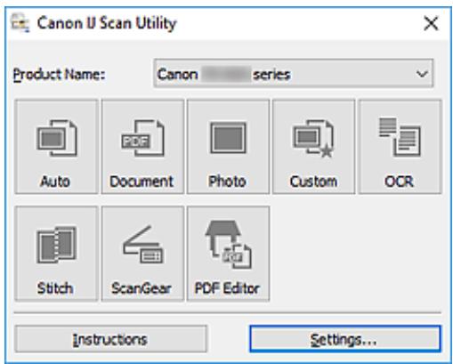 CANON TS7400series - Numérisation en fonction du type ou de l'objet de l'élément (IJ Scan Utility) - 1