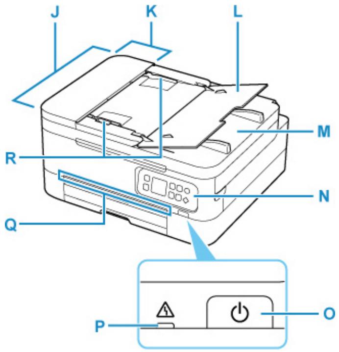 CANON TS7400series - I: Support de sortie papier - 1