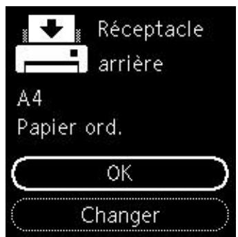 CANON TS7451I - Après le chargement du papier : - 2
