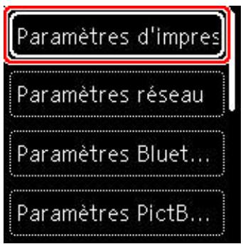 CANON TS7451I - Appliquees les parametes. - 1