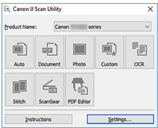 CANON TS7451I - Numérisation en fonction du type ou de l'objet de l'élement (IJ Scan Utility) - 1